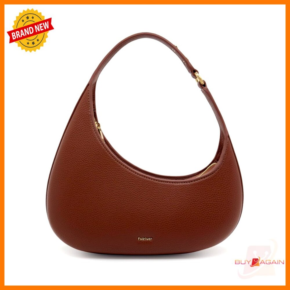 Small Vegan Leather Shoulder Bag Mini Purse With Inner Pocket